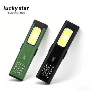 LUCKY STAR LS07EDC Compact LED Flashlight – USB-C Rechargeable Pocket Torch with Multi Lighting Modes, Red & Blue Strobe, IPX4 Waterproof Design for Outdoor & Emergency Use