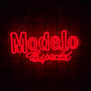Model -Neon Sign for Wall Decor, Beer Bar  Lights Signs for Man Cave Bedroom Home Shop Pub Bistro Party Hotel Game Room Decor Gifts