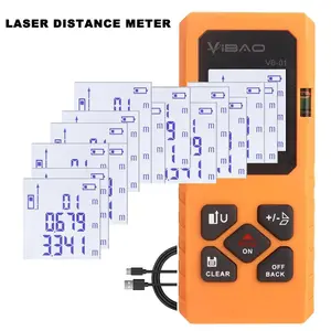 Portable Handheld Laser Rangefinder, Laser Distance Meter, Laser Measuring Tool, Measuring Distance/Area/Volume/Pythagorean Theorem Tool