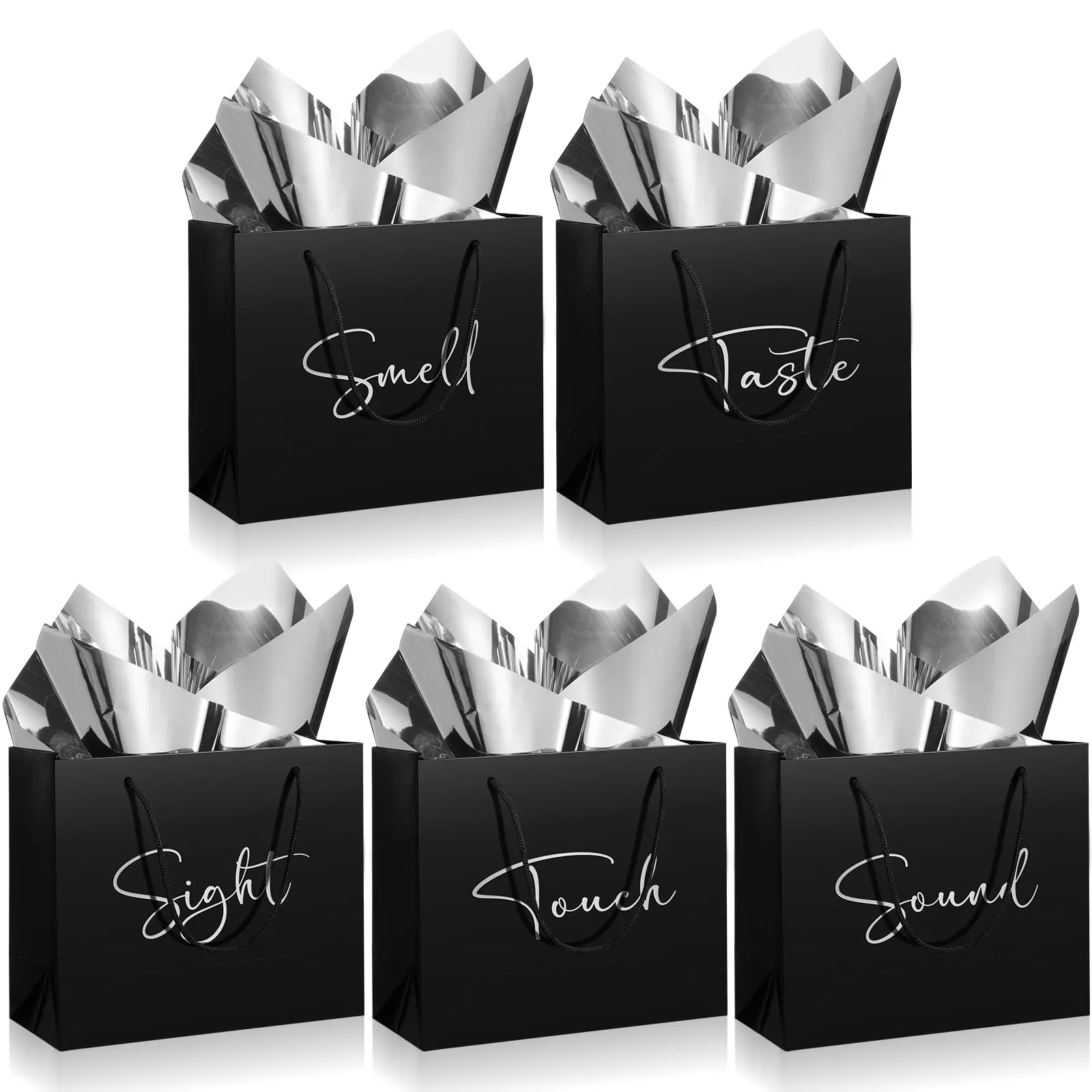 Black&White(with Tissue),9 x 4 x 7. 8 Inch