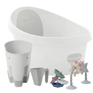 Shnuggle Splash & Play Bundle: Toddler Bath Tub & Accessories Bundle 5-Piece