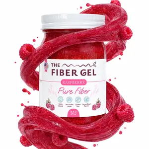 The Fiber Gel Raspberry: Smooth & Spoonable Plant-Based Prebiotic Fiber Gel (Psyllium Husk + Inulin), All Natural&No Sugar Added | Made in USA