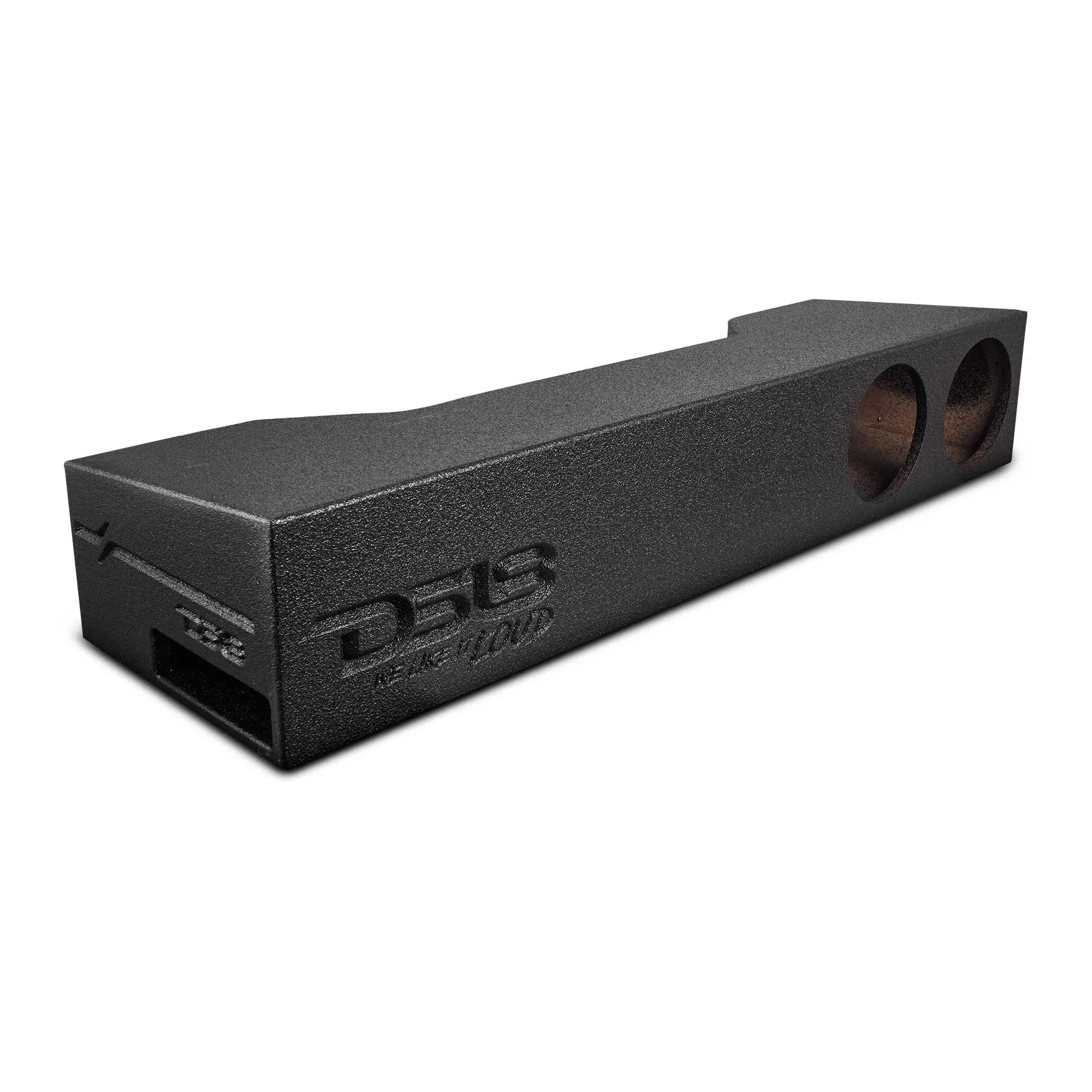Subwoofer Enclosure for 2019-2024 RAM Trucks 4-Door Models, Dual 8" Under Rear Seat Front-Fire Ported Box