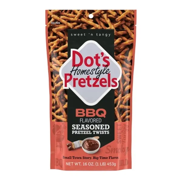 BBQ Seasoned Pretzel Twist Snack, 16oz Grocery Sized Bag