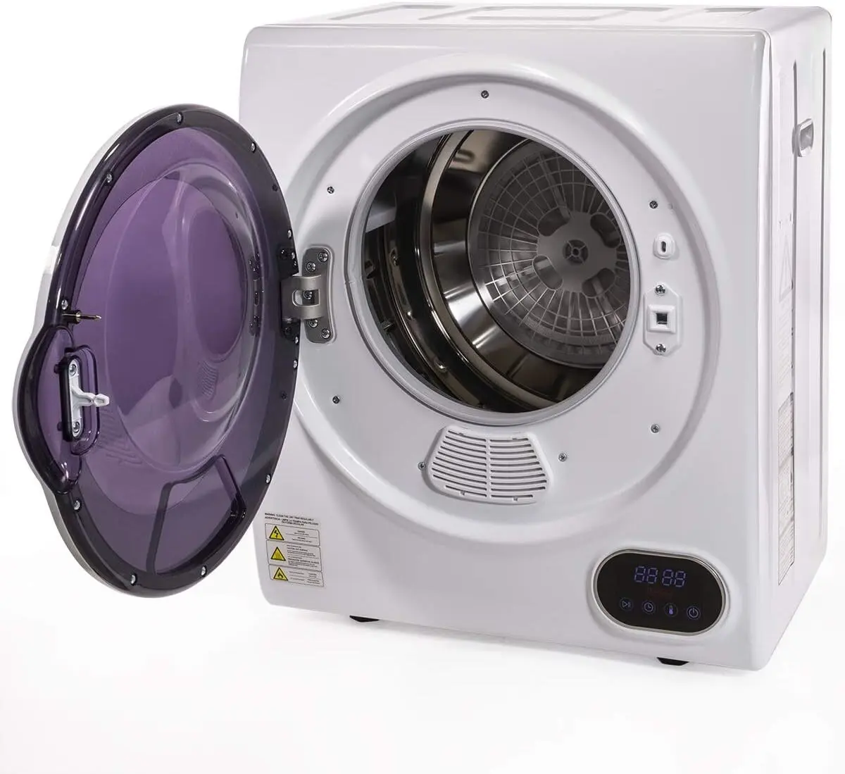 Compact Portable Electric Dryer Laundry Clothes 5.5lbs Home Drying Machine White