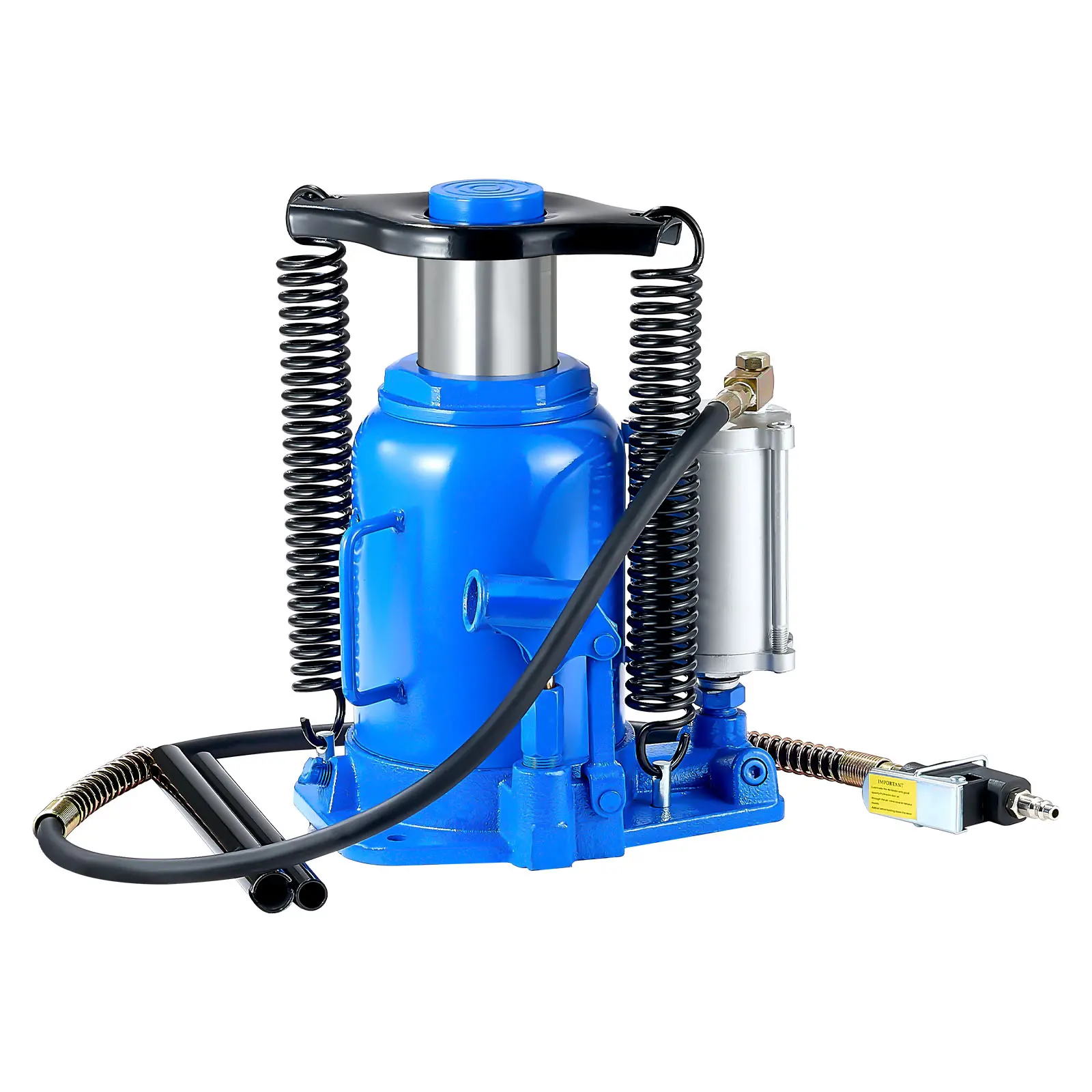 【DealsForYouDays】VEVOR Air Hydraulic Bottle Jack,32 Ton (70546.9 lbs) Capacity10-16.3 Inch Lifting RangePneumatic/Manual Heavy Duty Welded Bottle Jack with Pump for CarSUVPickupTruckRVAuto RepairBlue,father'sdaygifts