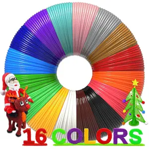 16 Colors PLA 3D Pen Refills, 160 Feet Total, 1.75mm Filament, Compatible with Most 3D Printing Pen, Perfect for Artistic Creative Projects and Ideas, Creative Expression, Artistic Masterpiece