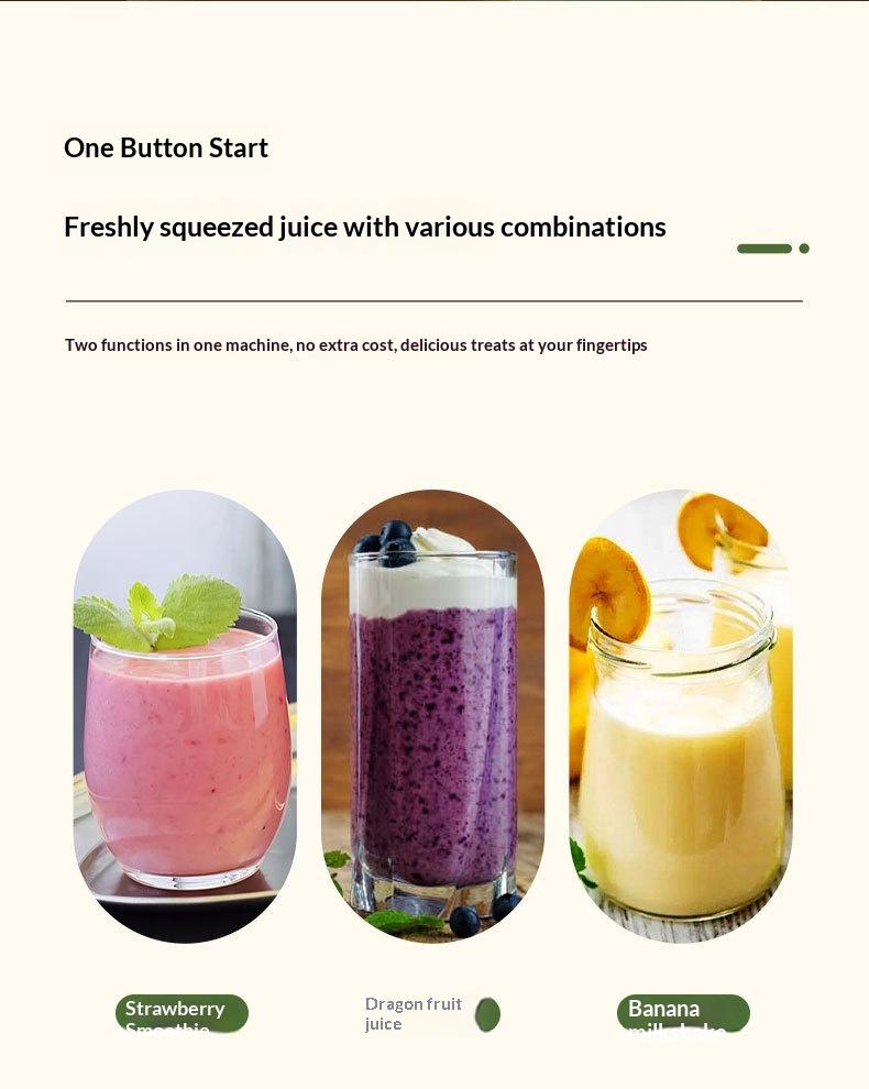 Portable Mini Smoothie Blender With Charging Feature