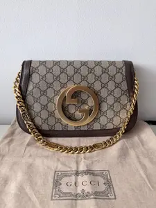 Pre-owned Canvas Shoulder Bags Interlocking G Chain Shoulder Bag – Pre Loved