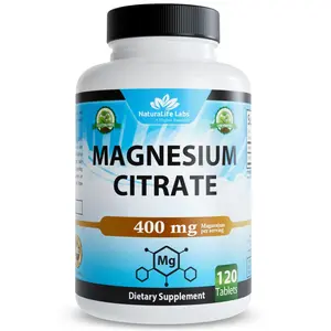 Magnesium Citrate 400 mg per serving - 120 Tablets