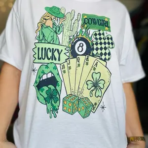 Lucky Cowgirl Graphic Top