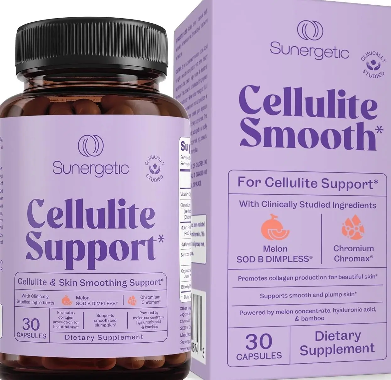 Premium Cellulite Supplement – Anti Cellulite Capsules For Women – Supports Skin Smoothing, Smooth Legs, Reduces Cellulite & Promotes Collagen Production – With Clinically Studied Melon SOD – 30 Count