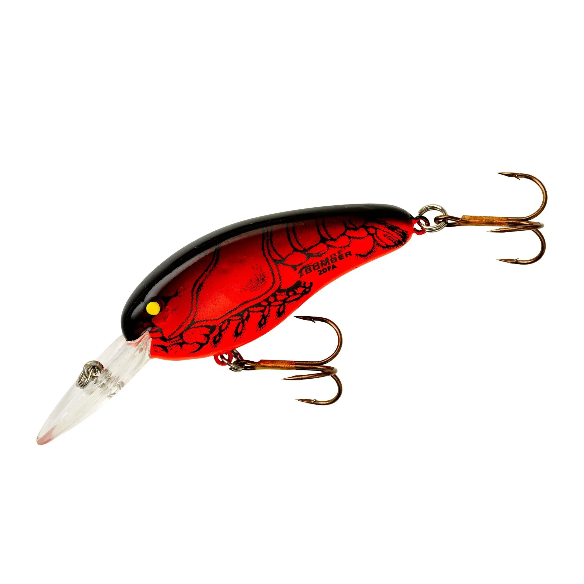 Bomber Deep Diving Crankbait - 2½ in Flat-Sided, 3/8 oz, Tightly Wiggling for Bass Fishing, 2½ Inches, Wiggles Tightly, 2 1/2 Inch, 3/8 Ounce
