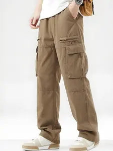 Men’s cargo  Men’s  outdoor hiking  Men’s athletic jogging  Men’s  mens bottoms clothing  men Casual Loose-Fit Drawstring Pants Baggy Wide Leg Sweatpants slacks