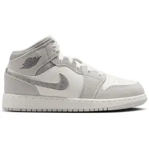 Jordan 1 Mid SE Neutral Grey Sail (GS) (kids) by StockX