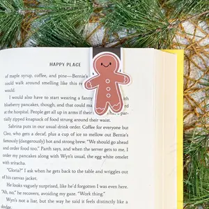 Gingerbread boy magnetic bookmark