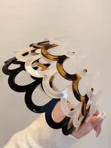 Wave Comb Tooth Headband, Adjustable Headband, Zigzag Headband, Elegant Simple Hair Accessories for Women & Girls, Fashion Hair Accessories for Party, Daily Clothing Decor