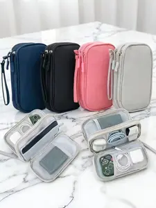 Digital Accessories Storage Bag, Electronics Travel Organizer, Compartments for Cables, Phone Cases, Wallets, Jewelry