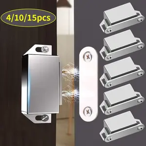 4/10/15pcs magnetic cabinet door stopper, magnetic closers, Door Suction, suitable for furniture doors such as cabinets and shoe cabinets, magnetic door buckles, Door Hardware