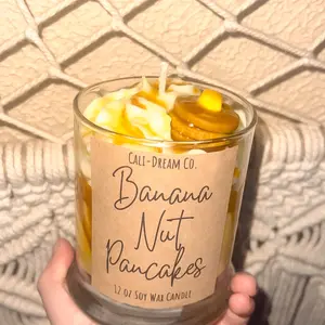 Banana Nut Pancakes Whipped Candle
