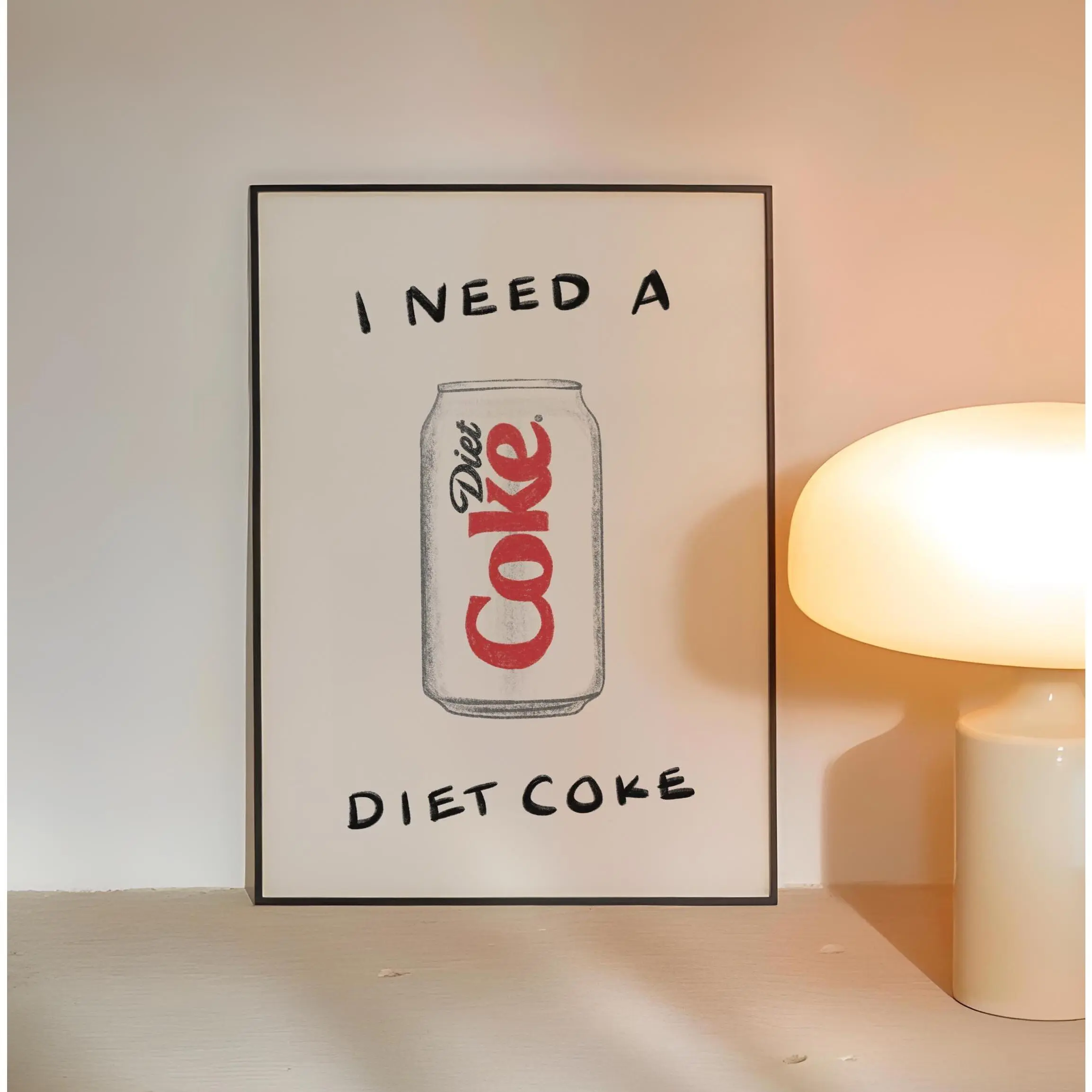 Diet Coke print | Diet Coke art | Gallery wall | Art | Poster | Diet Coke gift