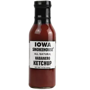 IOWA SMOKEHOUSE Ketchup, Habanero - 15 oz - All Natural Sauce