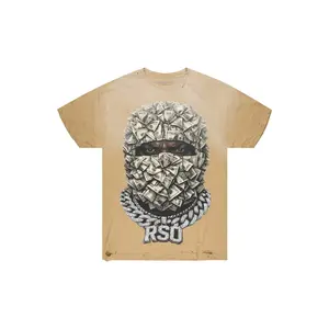 Kairox Beige Oversized Graphic T-Shirt