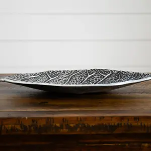 16” Antique Leaf Decorative Accent