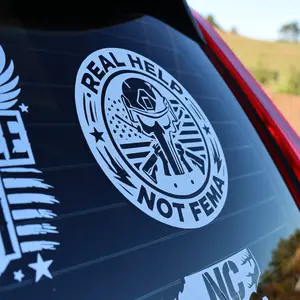 Real Help, Not FEMA - High-Quality Vinyl Decal car sticker