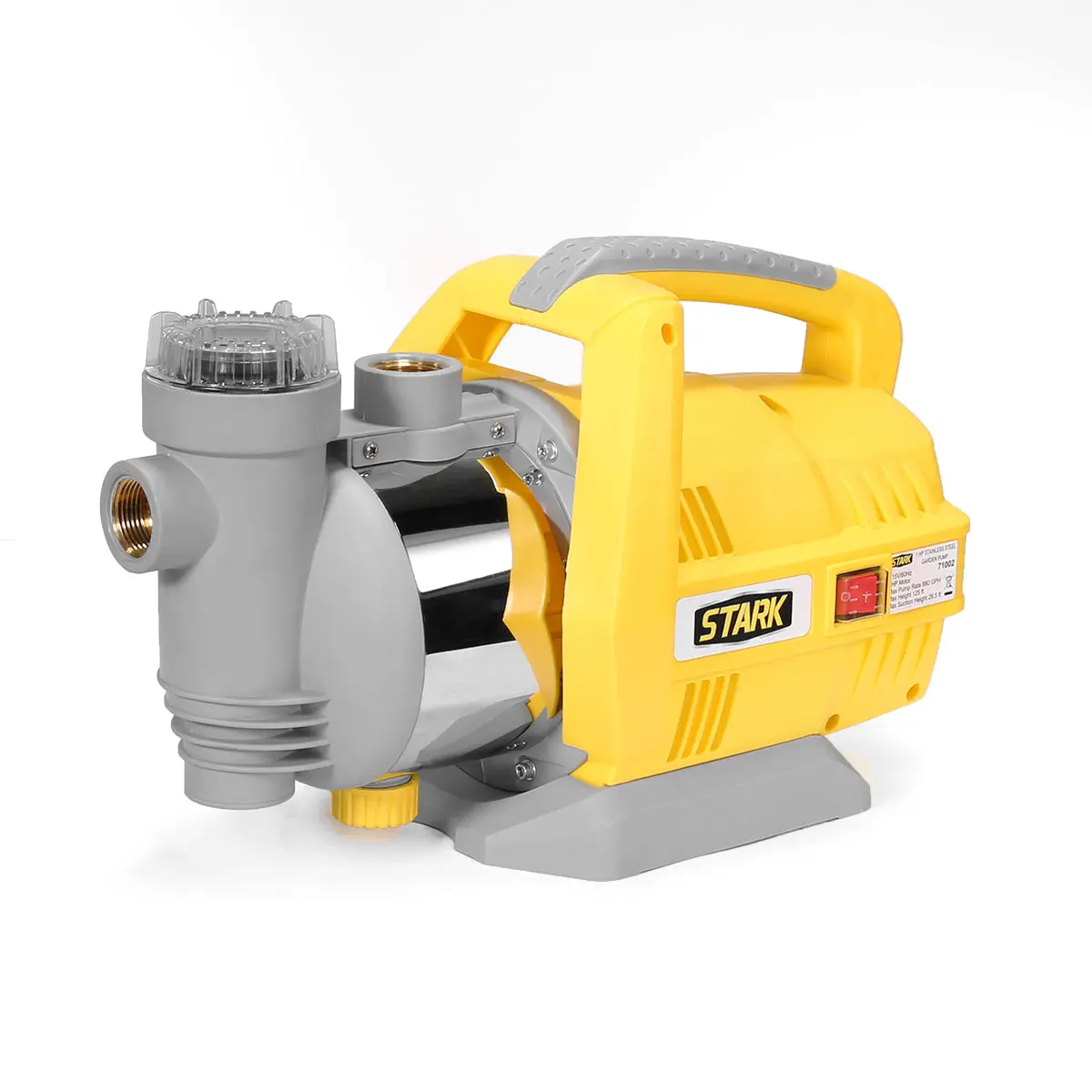 XtremepowerUS 1.0 HP 1in Water Jet Shallow Pump - 115V, 1in Hose Fitting, Pressure Gauge, 14.67Gpm / 880Gph, Thermal Safety - for Gardening, Cabins, Automatic Booster System