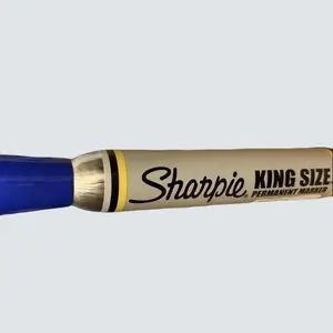 Sharpie King Size Blue Vintage Permanent Marker - New Open Stock, Unique Writing Instrument for Collectors