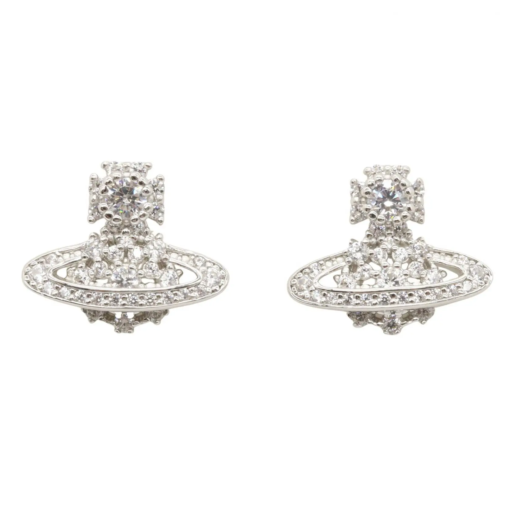 Pre-owned vivienne westwood Sterling Silver 925 (Ag925) Small Leather Goods Silver Earrings