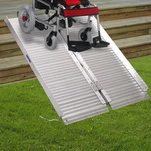 212 MAIN 3 ft. Aluminum Foldable Portable Wheelchair Ramp - Suitcase-Style, Easy Setup, Ideal for Handicap Threshold Access, Compatible with Pet & Small Animal Health Supplies