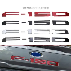 F-150 Emblem Badge Sticker Black Tailage Rear Sticker for Ford F-150 2014-2020 GT Car Styling Ford Trunk Stiicker Ford Accessories