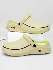 Women's Industry-Specific Shoes, Lightweight Comfortable Slip on Mules, Cushioned Sole, All-Terrain Grip, Easy Clean Shoes, Suitable for Nurses