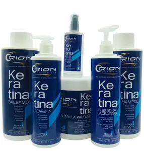 Orion Keratin Complete Hair Care Kit – Shampoo, Conditioner, Deep Mask, Leave-In & Shine Serum | Smooth, Hydrate & Frizz Control for Dry, Damaged Hair