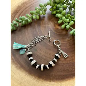 Buddha Beaded Charm Bracelet