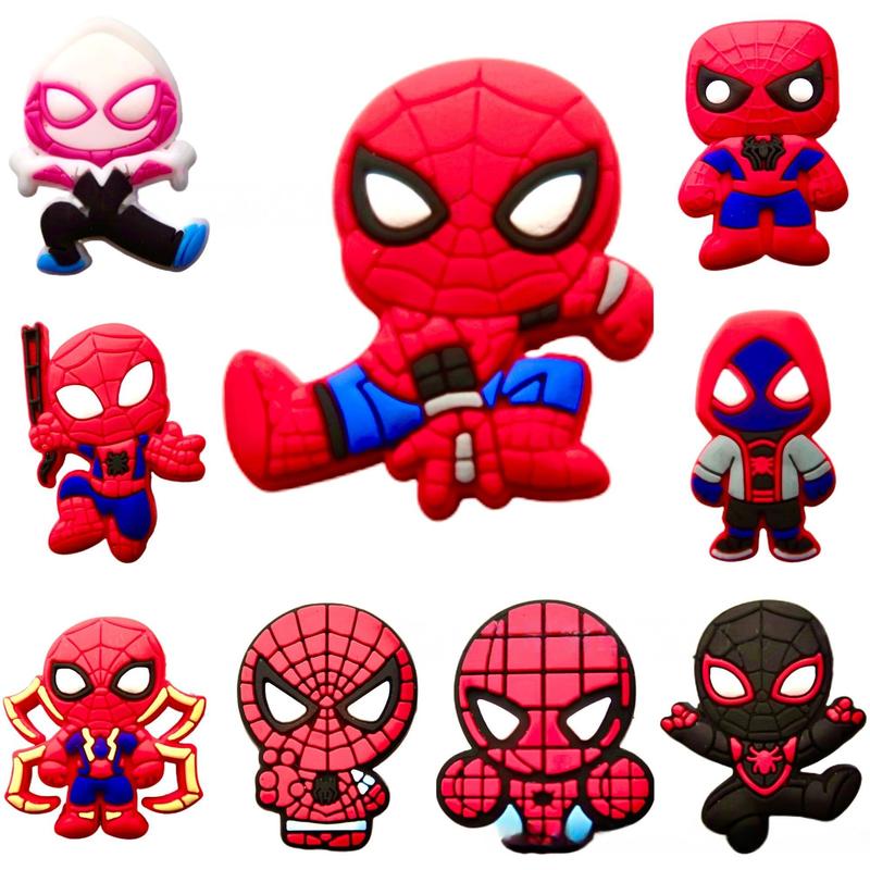 MARVEL Marvel Shoe Flowers 30-piece Pack Featuring Iconic Characters from The Way Collection Black Panther Iron Man & More