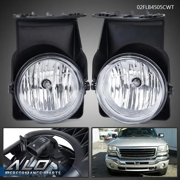 Fog Lights Fit For 03-06 GMC Sierra 1500 2500 3500 Pickup Left+Right