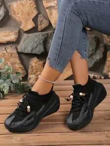 New Fashion Versatile Sports Shoes for Women, Breathable Mesh, Comfortable Soft Sole, Lightweight Running Casual Shoes for All Seasons