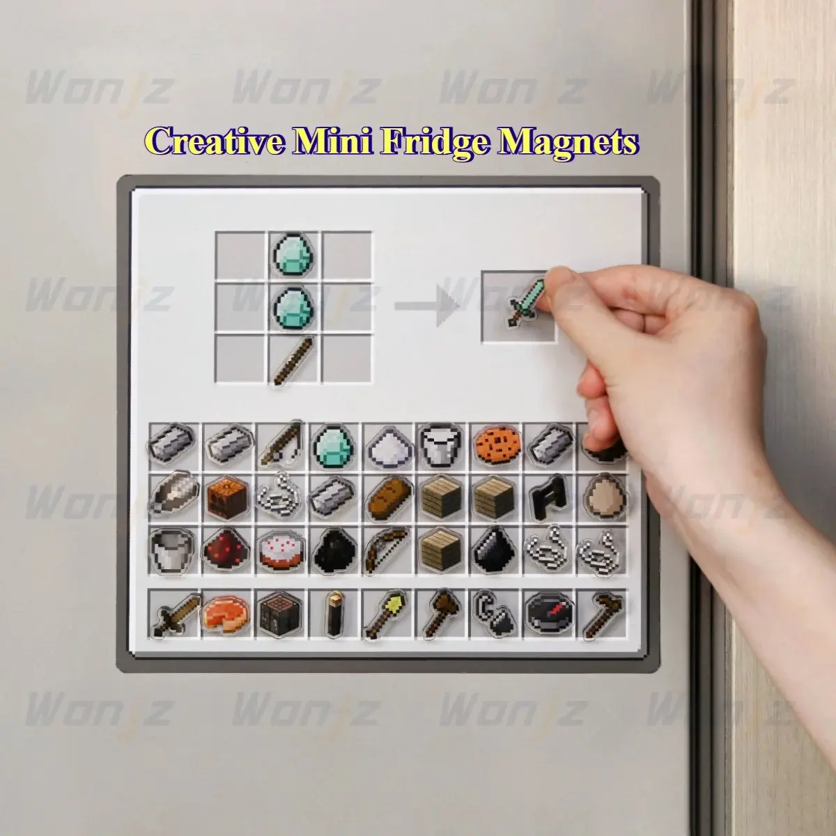 Premium Pixel-Style High-Definition Fridge Magnets, Perfect for Gamers, Fun Eye-Catching, Ideal for DIY Magnet Projects, Refrigerator Decorating Magnet, Decorative Fridge Magnets, Fridge Magnets Set