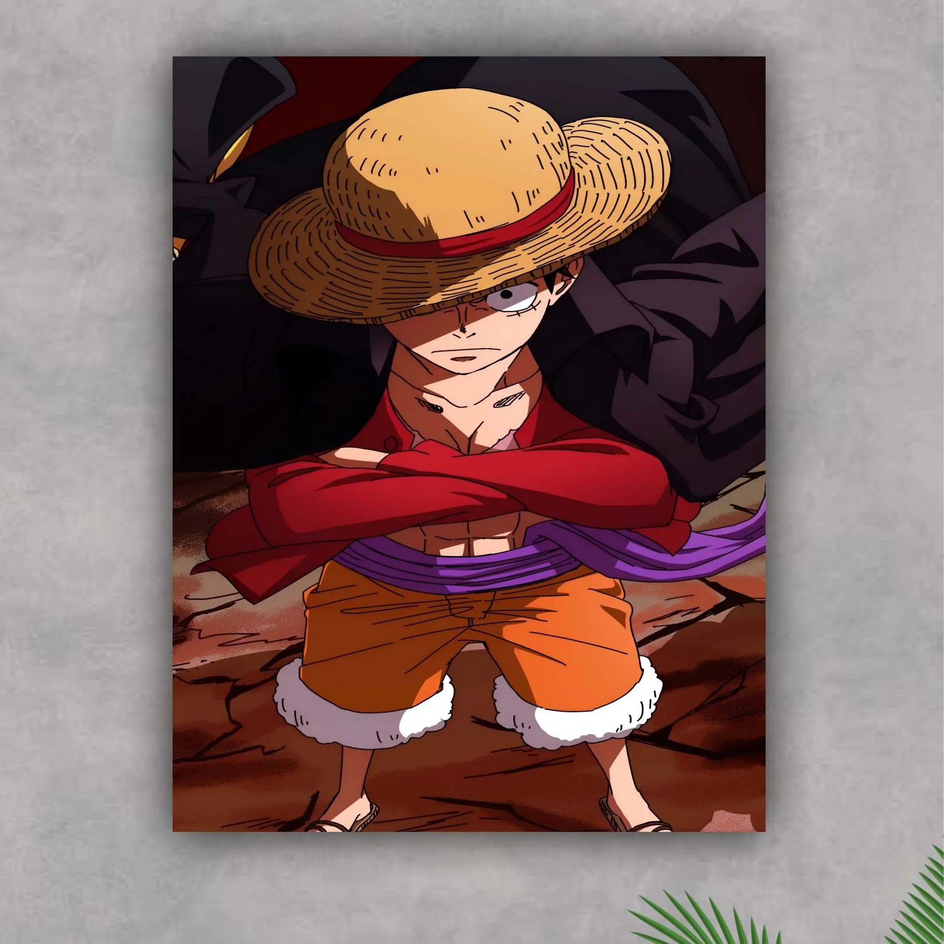 (Poster) Monkey D Luffy One Piece Poster 1 Anime Vintage Wall Art, Gift for Maang Fans