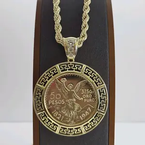 Centenario necklace fashiom design rope chain clear stones 24"inches GOLD-PLATED  perfect gift