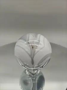 AAA+ Perfect Blue Banded Agate Sphere with Druzy – 2.5” – 1.02 lbs – Brazilian Crystal Display