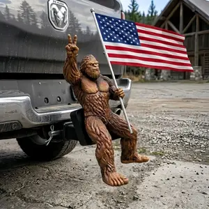 Patriot Bigfoot Trailer Hitch, American Flag Sasquatch Tow Receiver, Patriotic Truck Accessory, for Truck Owners, Truck Decor, Hitch Cover