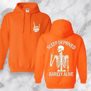 Sleep Deprived_ UNISEX Fit Short Sleeve Crewneck Hoodie