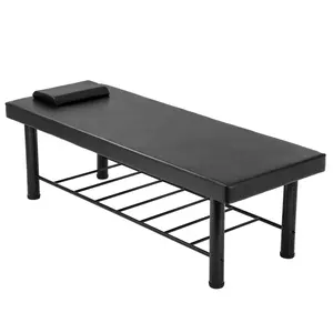 Massage Table Stationary Massage Bed 75’’x29.5” Spa Bed Wide Stationary Physical Therapy Bed with Memory Foam Layer
