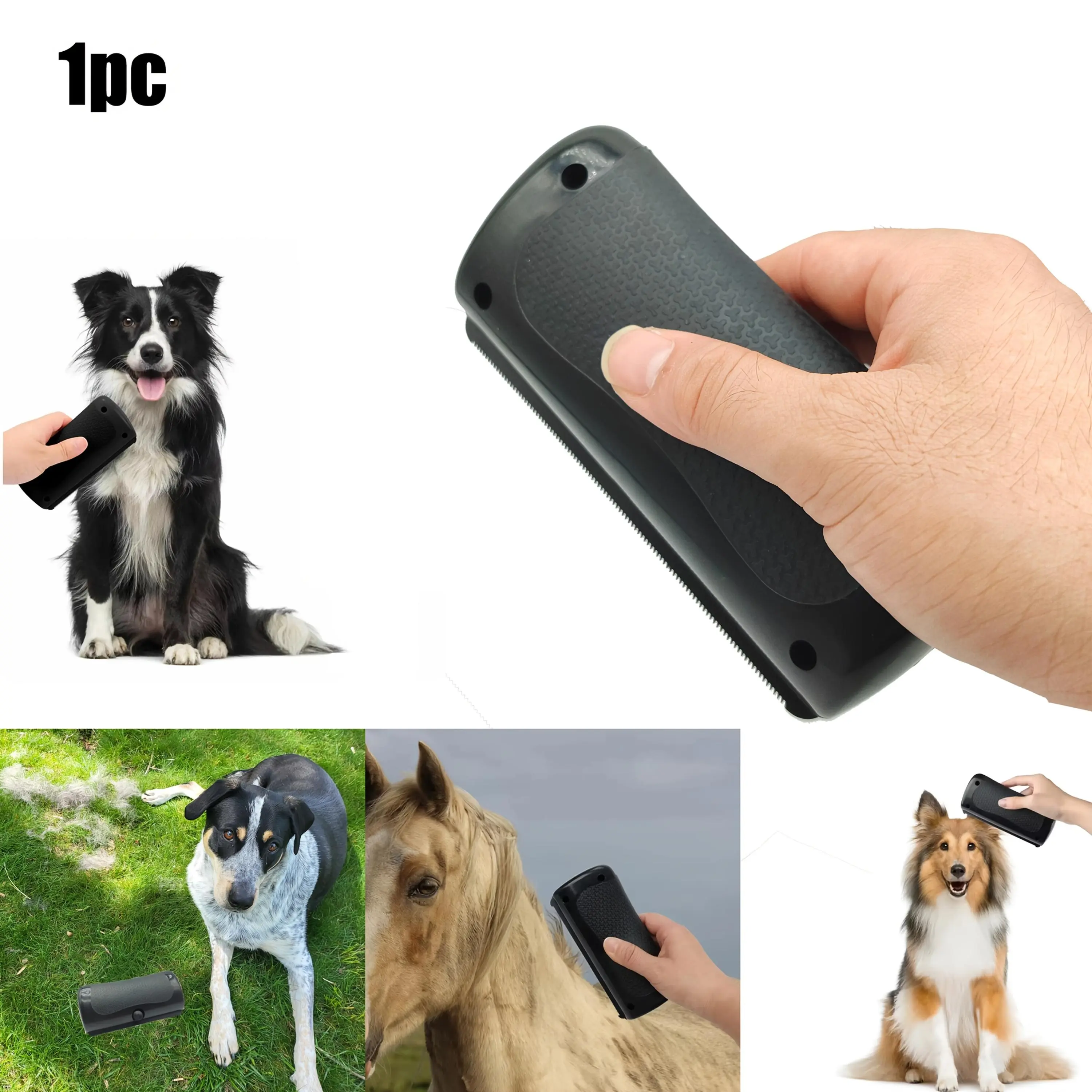 Deshedding Brush for Dogs and Cats - Ergonomic Pet Grooming Tool for Matted Hair, Loose Hair (Suitable for Rabbits, Horses)