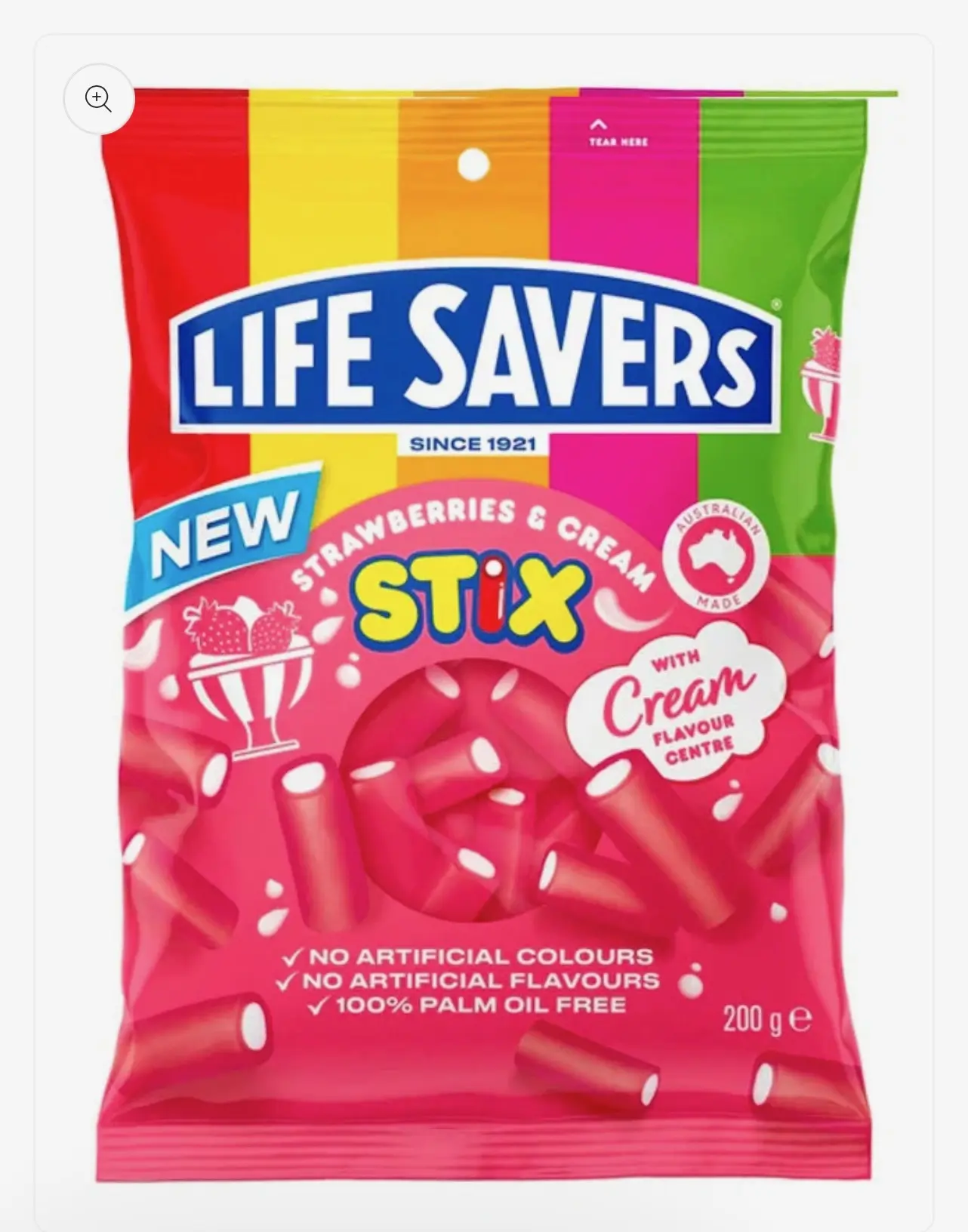 Life Savers strawberries & Cream Stix