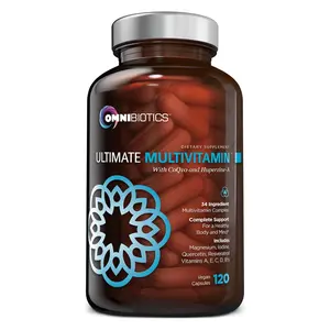 OmniBiotics Ultimate Daily Multivitamin – 34-in-1 Complete Nutrition with CoQ10, Quercetin & Zinc – High Potency Energy, Brain & Immune Support – 60 Vegan Capsules